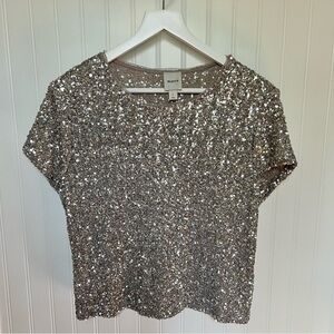 Maeve Sequin Tee from Anthropologie